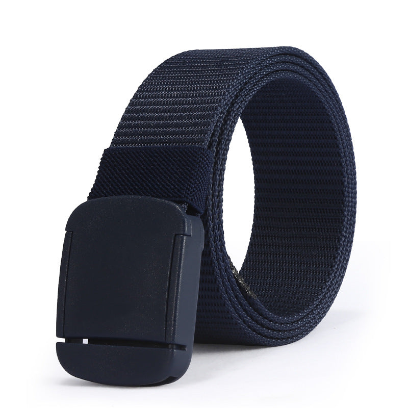 Unisex Nylon Woven Canvas No Metallic Belt