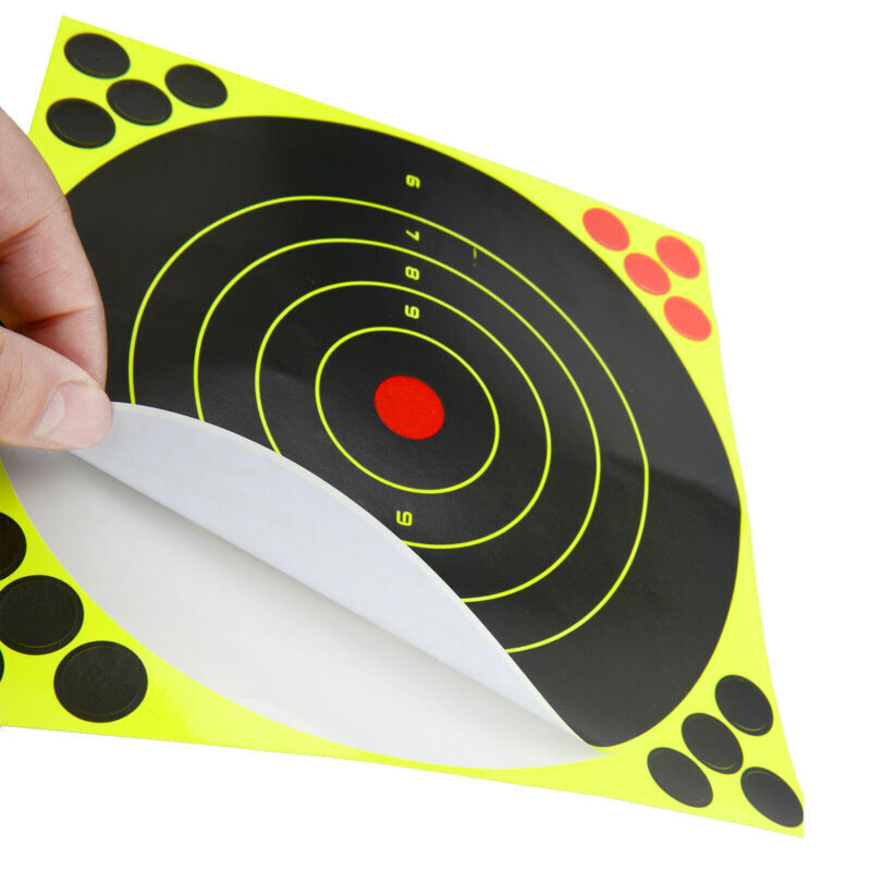 25PCS Splatter 8inch Shot Target Shoot Rifle Pistol Reactive Air N C 8 Glow Type UK