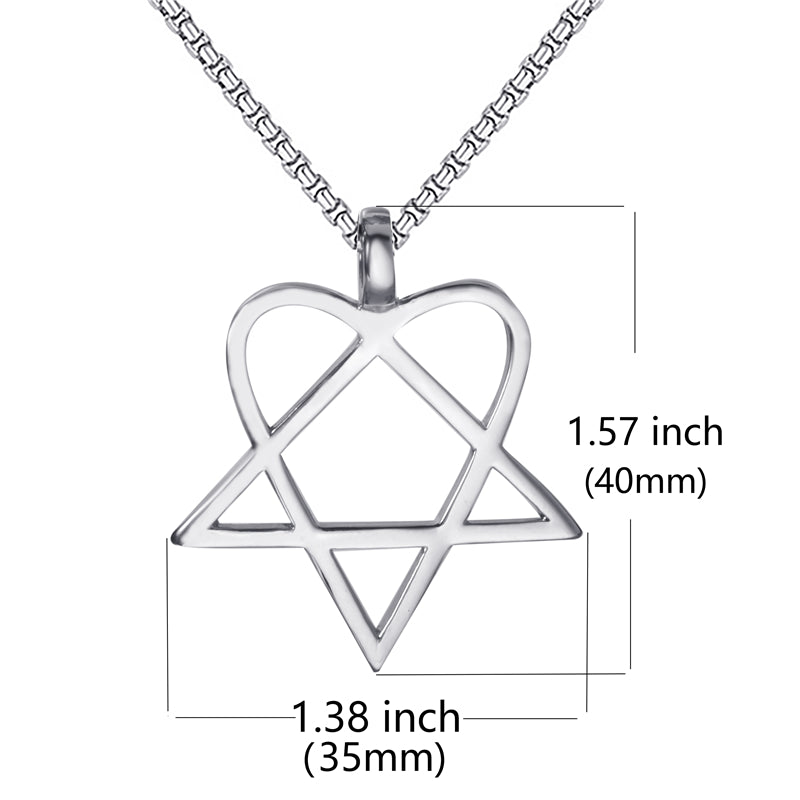 Heartagram Star Heart Him Mens Womens