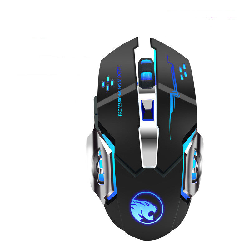 Wireless Gaming Mouse Luminous Mute Rechargeable Wired Office Mouse