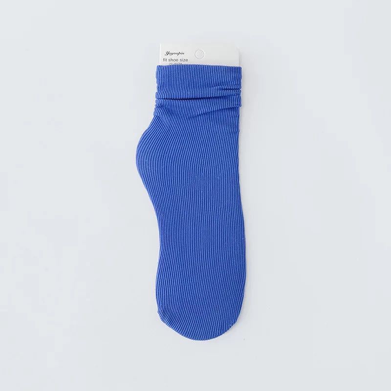 Fashion Solid Color Velvet Ice Socks