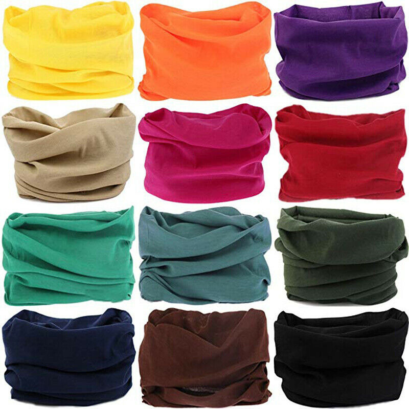 Cycling Balaclava Bandana Face Mask Cover Men Women Headband Snood Scarf Tube Random Color