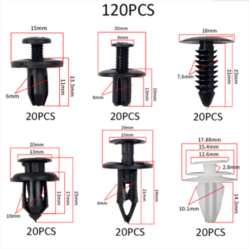 158Pcs Car Door Trim Panel Removal Molding Pry Install Tool Interior Clip Set UK