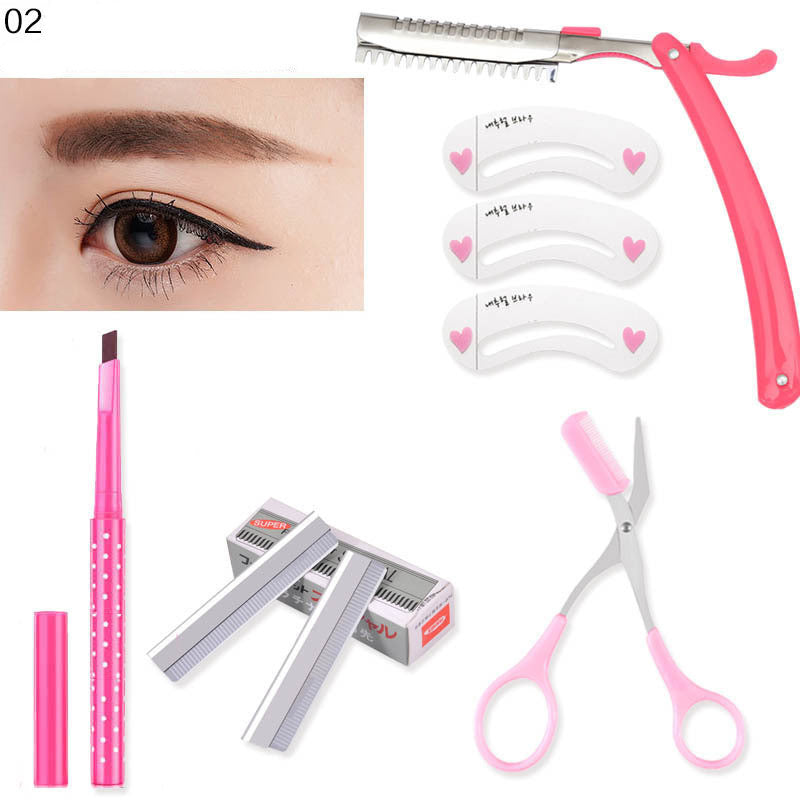 Eyebrow Trimming Eyebrow Knife Shaving Blade Tool Eyebrow Pencil And Eyebrow Clip Holder