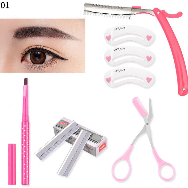 Eyebrow Trimming Eyebrow Knife Shaving Blade Tool Eyebrow Pencil And Eyebrow Clip Holder