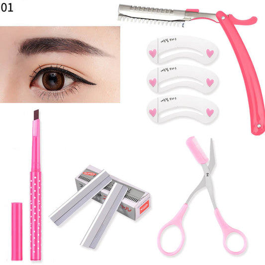 Eyebrow Trimming Eyebrow Knife Shaving Blade Tool Eyebrow Pencil And Eyebrow Clip Holder