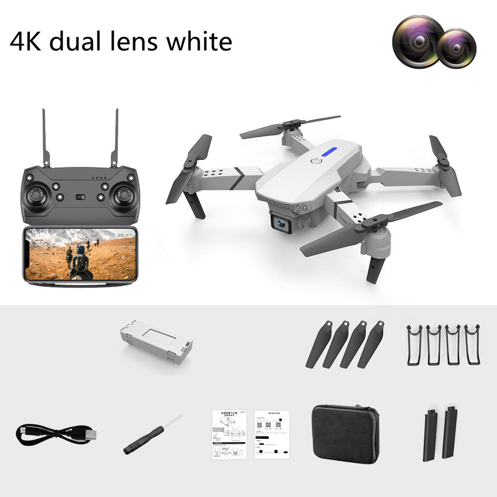 Dual-Lens Folding Drone Fixed-Height Four-Axis Aerial Photography Aircraft Remote Control Aircraf