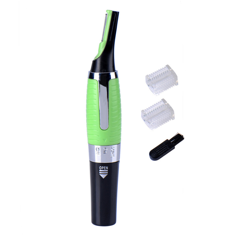 Water Resistant Nose Ear Hair Trimmer Clipper Shaver LED Light Beard Eyebrow Siderburns Ear Neck Nasal Hair Remover