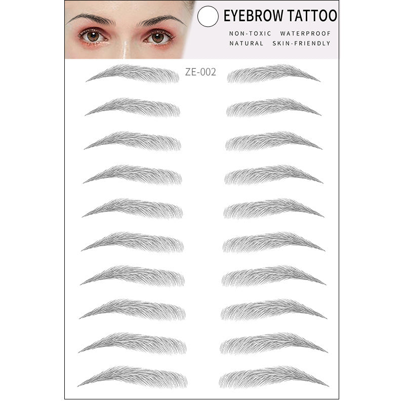 Simple Thick Eyebrows Ecological Eyebrow Stickers