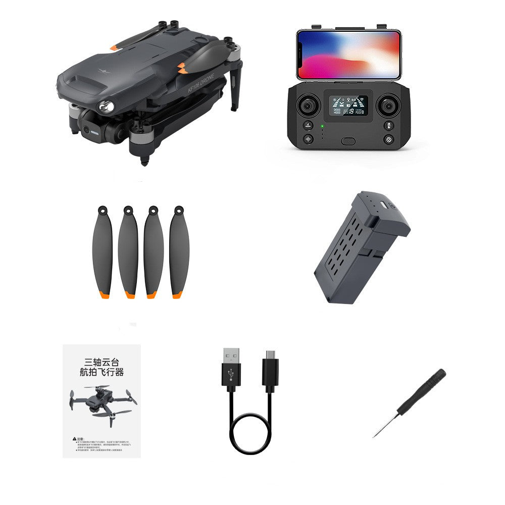 KF106 Laser Obstacle Avoidance 360 Three-axis Cloud Head Folding Brushless GPS Optical Flow Dual-camera Four-axis Drone