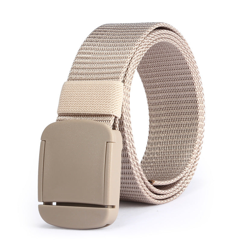 Unisex Nylon Woven Canvas No Metallic Belt