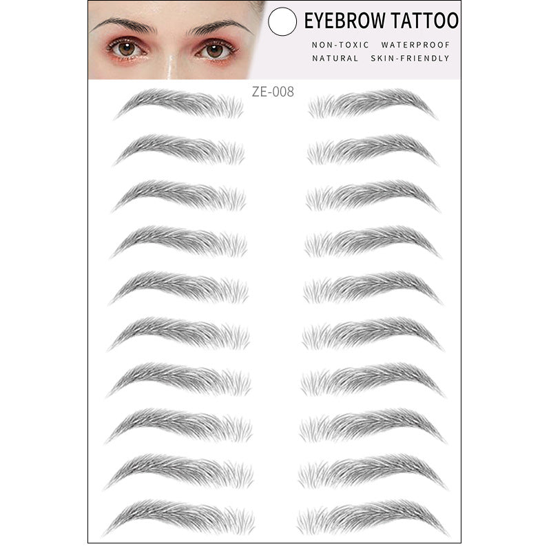 Simple Thick Eyebrows Ecological Eyebrow Stickers