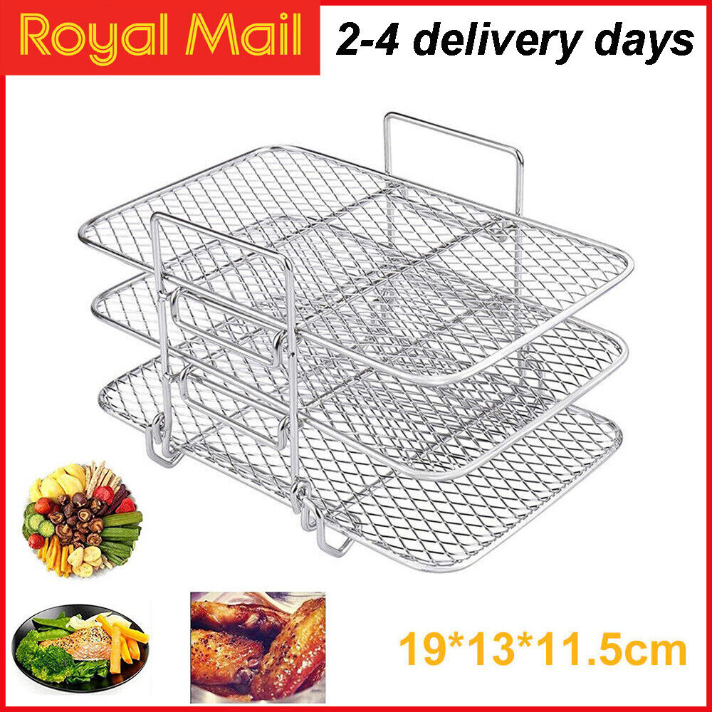 Air Fryer Rack For Ninja Dual Air Fryer 304 Stainless Steel Multi-Layer Dehydrat