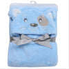 Baby fleece bath towel hooded towels bathrobe