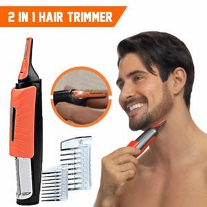 Water Resistant Nose Ear Hair Trimmer Clipper Shaver LED Light Beard Eyebrow Siderburns Ear Neck Nasal Hair Remover