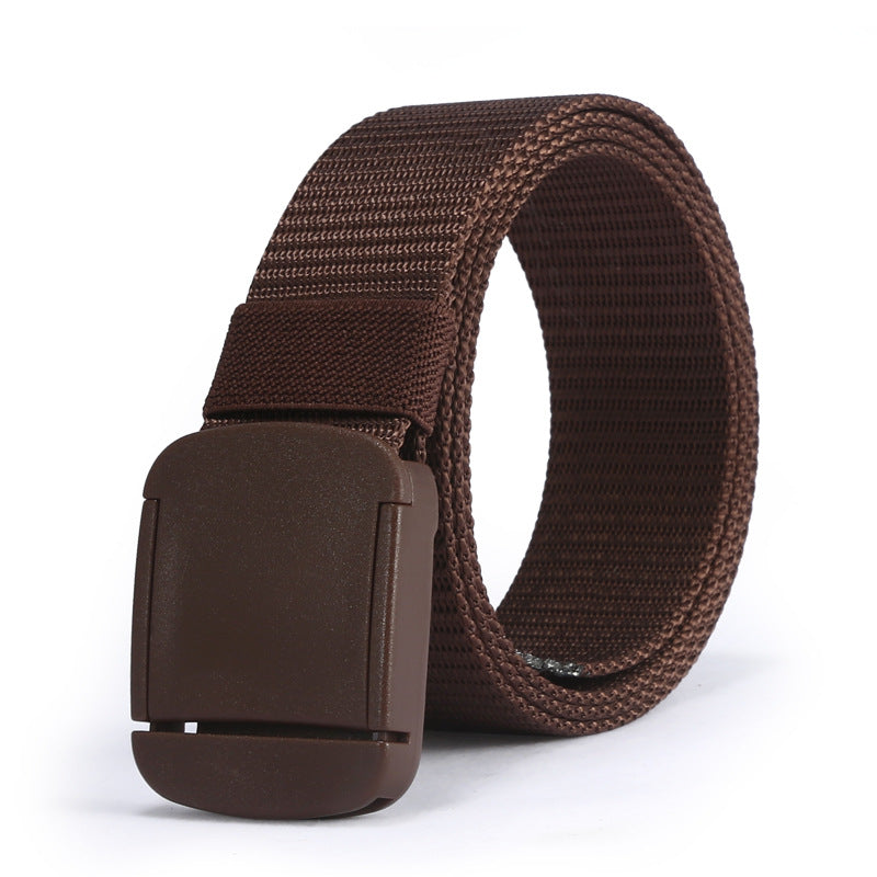 Unisex Nylon Woven Canvas No Metallic Belt