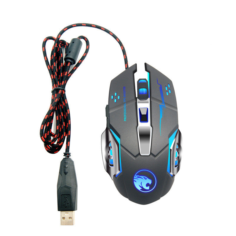 Wireless Gaming Mouse Luminous Mute Rechargeable Wired Office Mouse