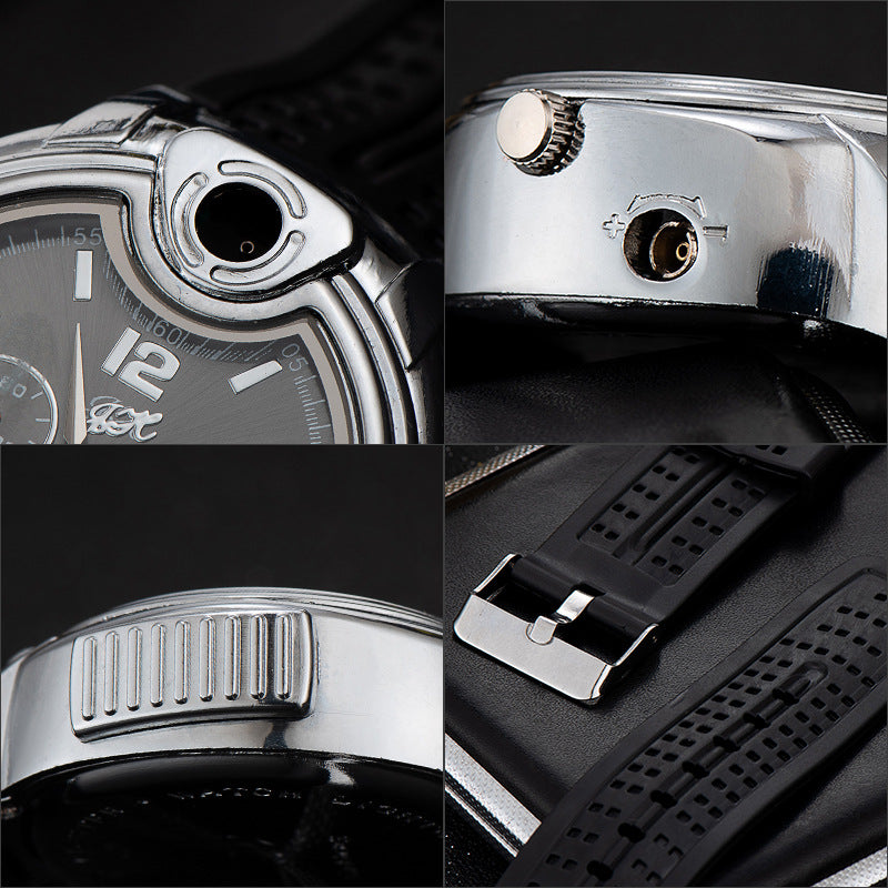 Creative Watch Gas Lighters Metal Multi-purpose Personalized Gas Electronic Flame Lighter Watch Lighter