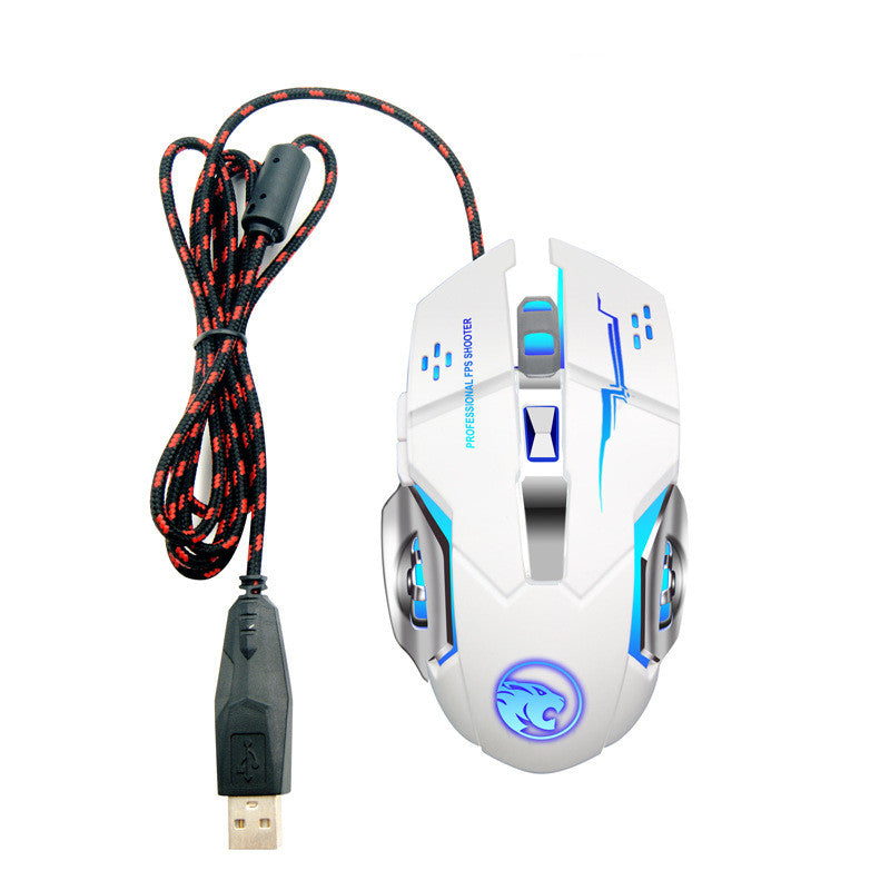 Wireless Gaming Mouse Luminous Mute Rechargeable Wired Office Mouse