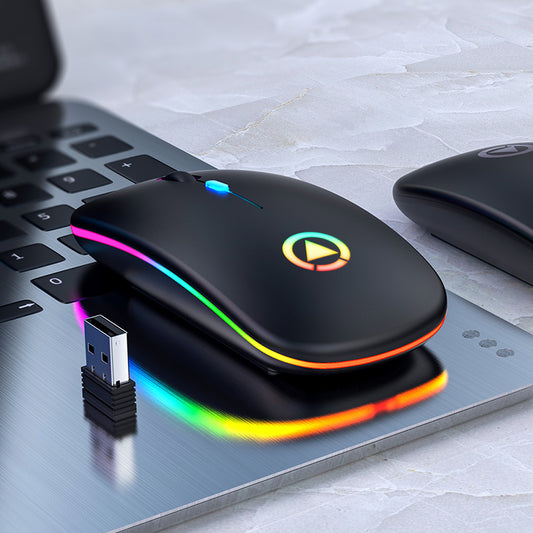 Silent rechargeable wireless mouse