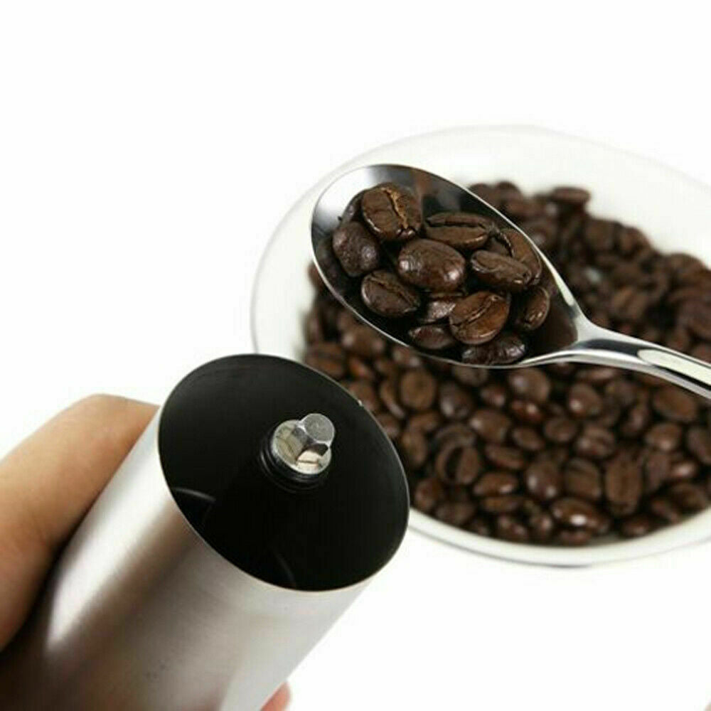 Hand Crank Pepper Conical Burr Grinder Coffee Beans Mill Muller Stainless Steel