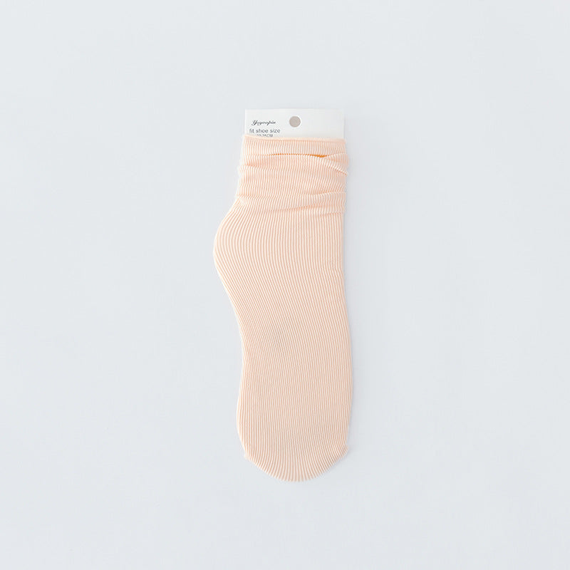 Fashion Solid Color Velvet Ice Socks