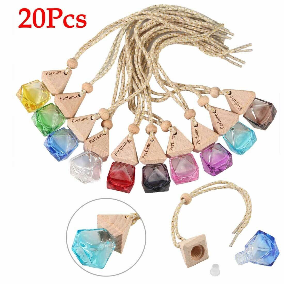 20x Hanging Empty Car Mini Perfume Bottle Diffuser Air Freshner Gadget Ornament