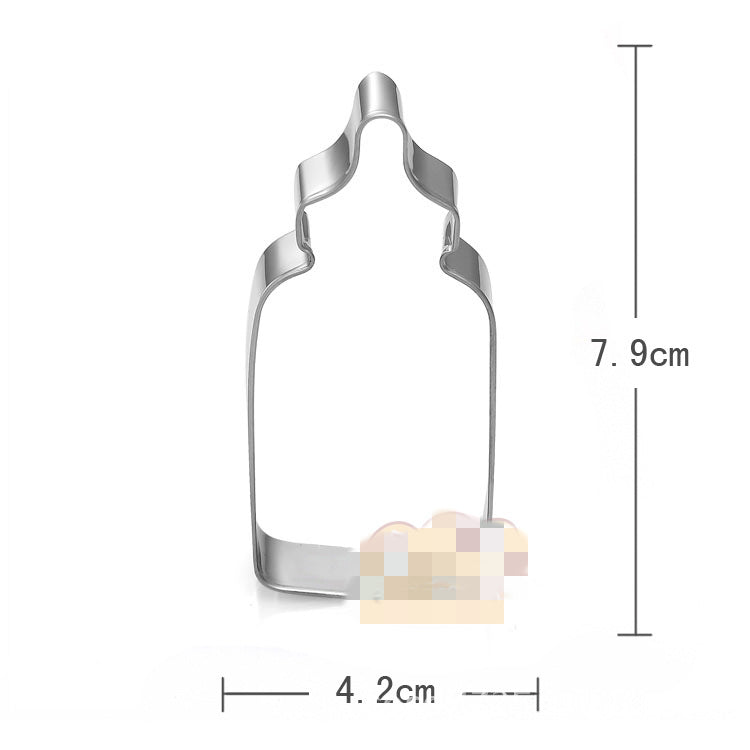 BB Clothes Bib Feeding Bottle Stainless Steel Cake Mold