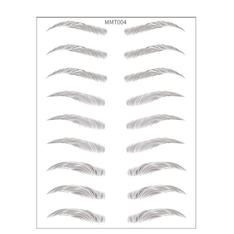 Simple Thick Eyebrows Ecological Eyebrow Stickers