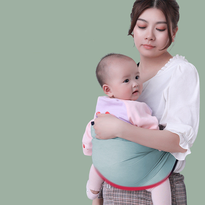 One-handed Newborn Baby Carrier Cotton Wrap Sling Carrier Newborn Safety Ring Kerchief Comfortable Infant Bag