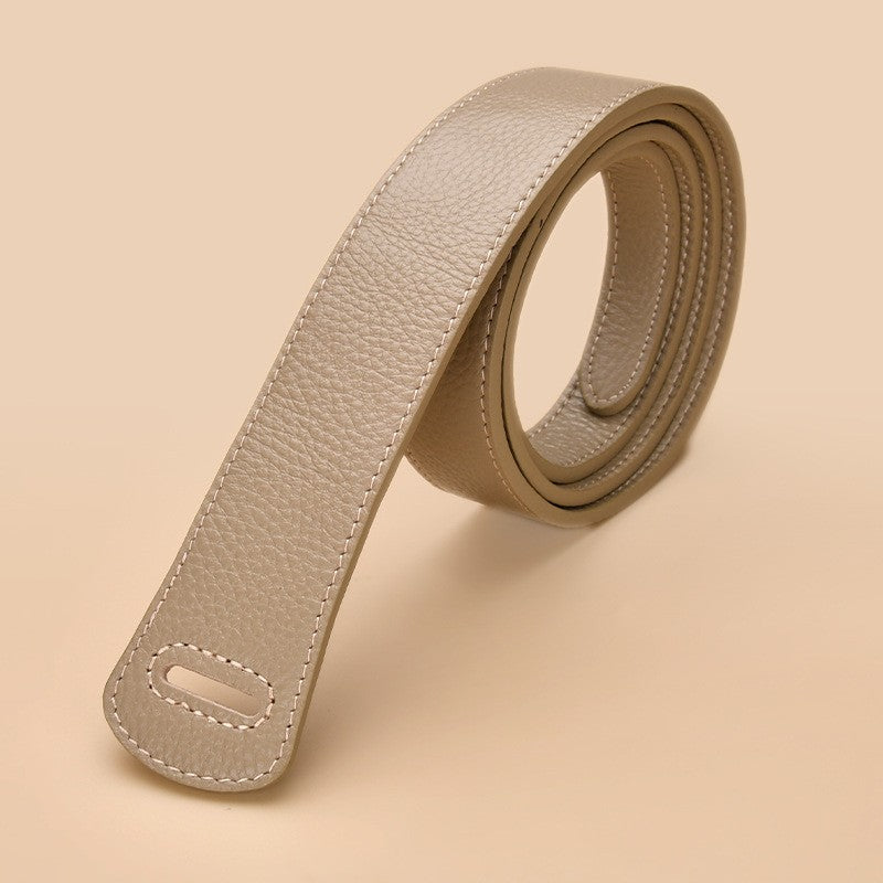 Top Layer Cowhide Belt For Women's Knotting And Versatile Decoration