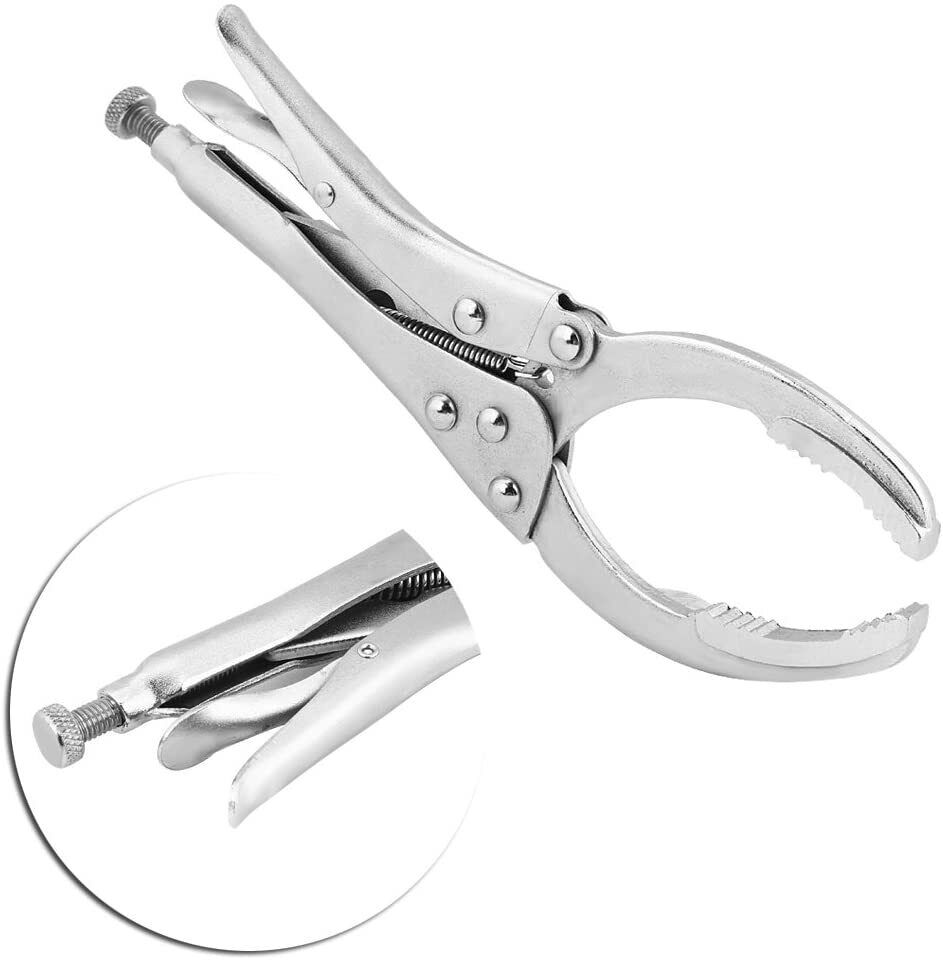 Adjustable Oil Filter Wrench Removal Tool Locking Pliers Hand Remover 50mm-110mm