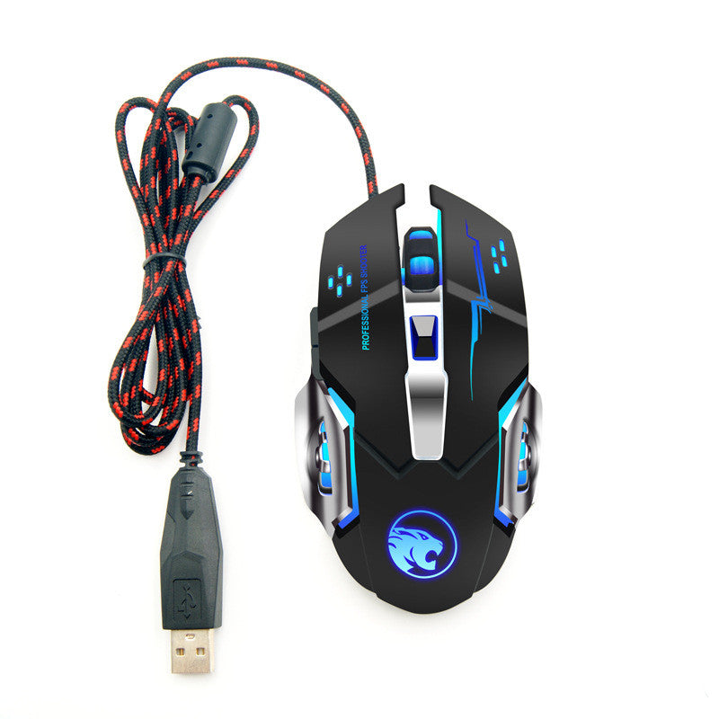 Wireless Gaming Mouse Luminous Mute Rechargeable Wired Office Mouse