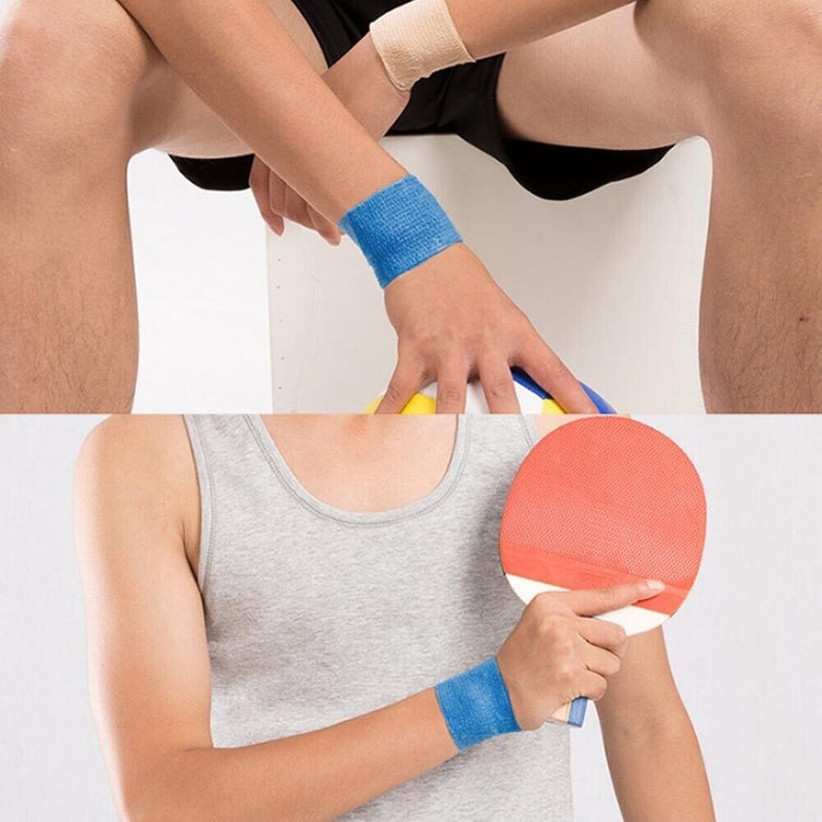 12Pcs Cohesive Elastic Bandage Adhesive Wrist Ankle Gauze Tape Vet Wrap 7.5cm