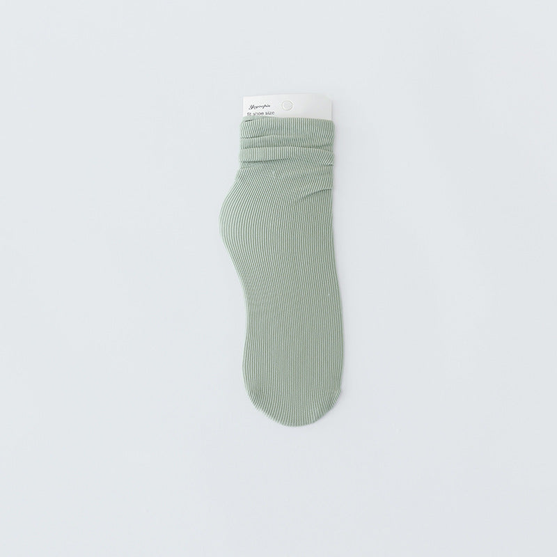 Fashion Solid Color Velvet Ice Socks