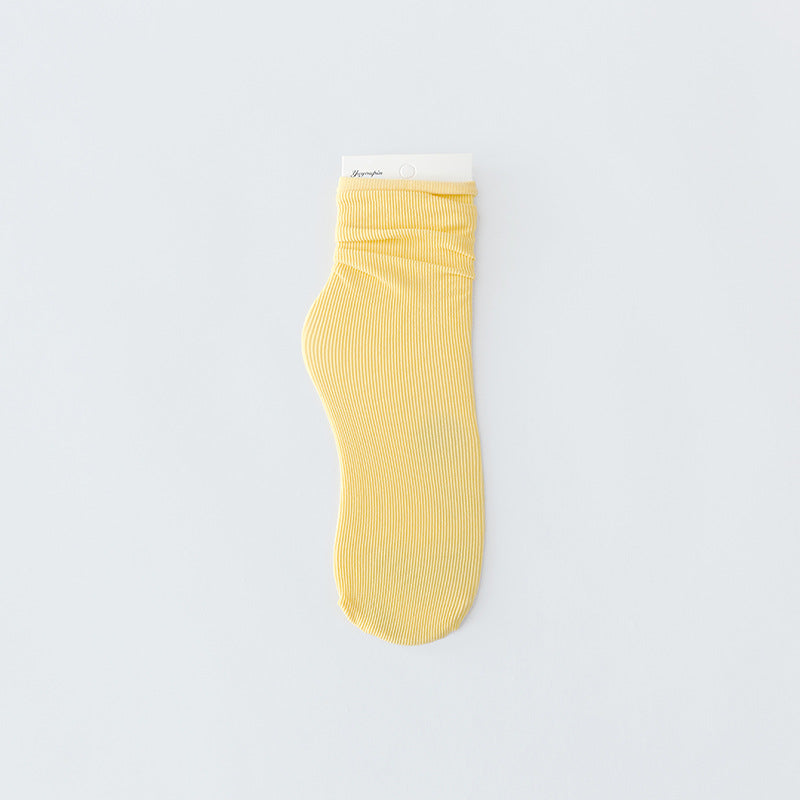 Fashion Solid Color Velvet Ice Socks