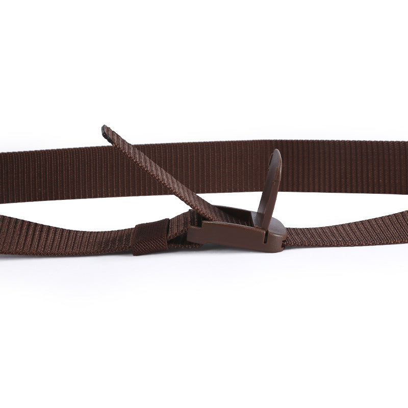 Unisex Nylon Woven Canvas No Metallic Belt