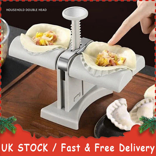 Household Double Head Automatic Dumpling Maker Mould DIY Press Pasty Maker Mold